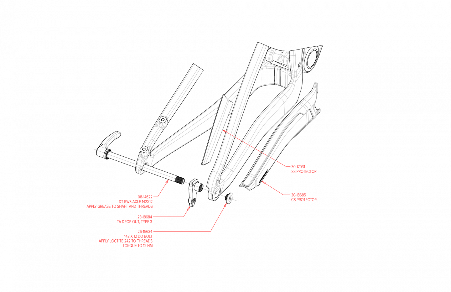 Exploded Diagram of Blur Blur V3