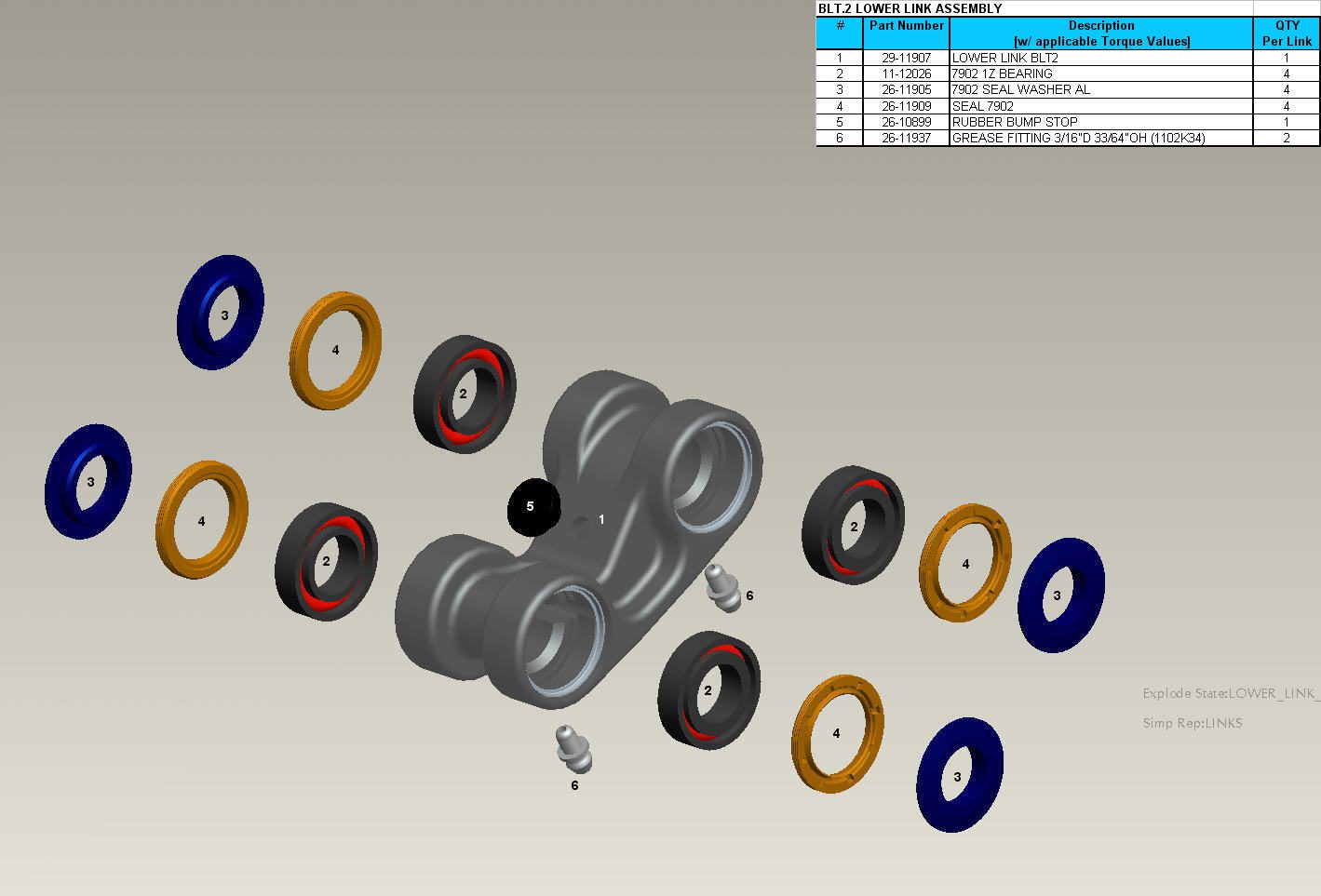 Exploded Diagram of Blur LT