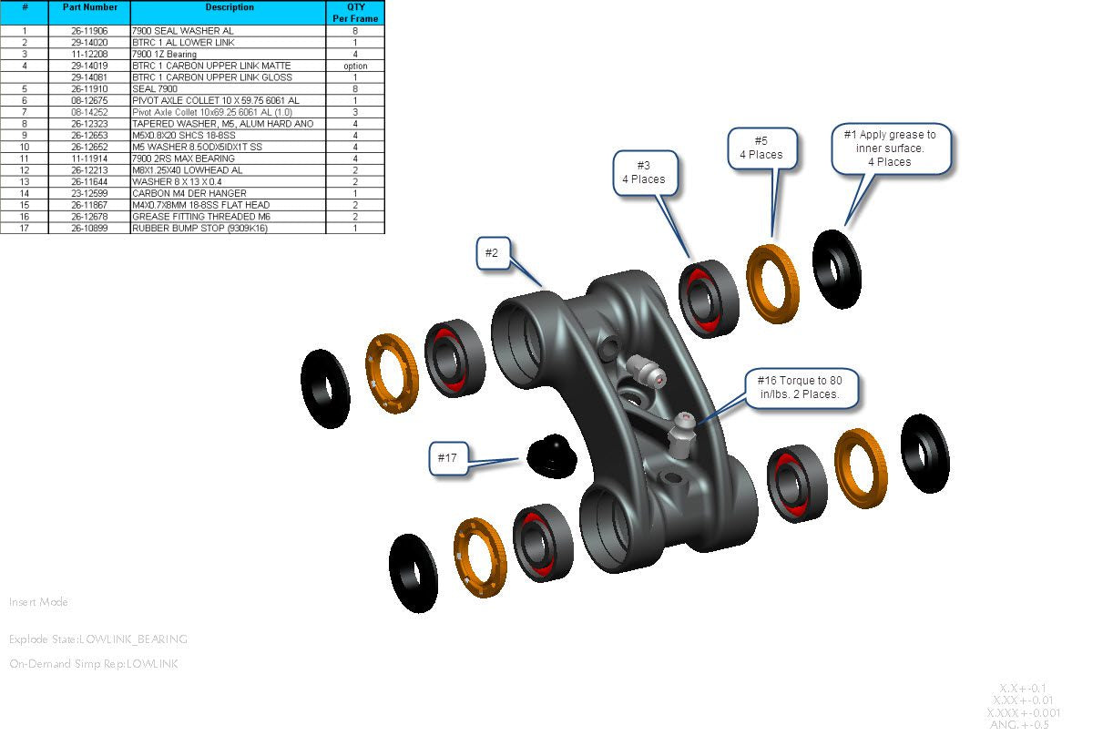 Exploded Diagram of Blur TR