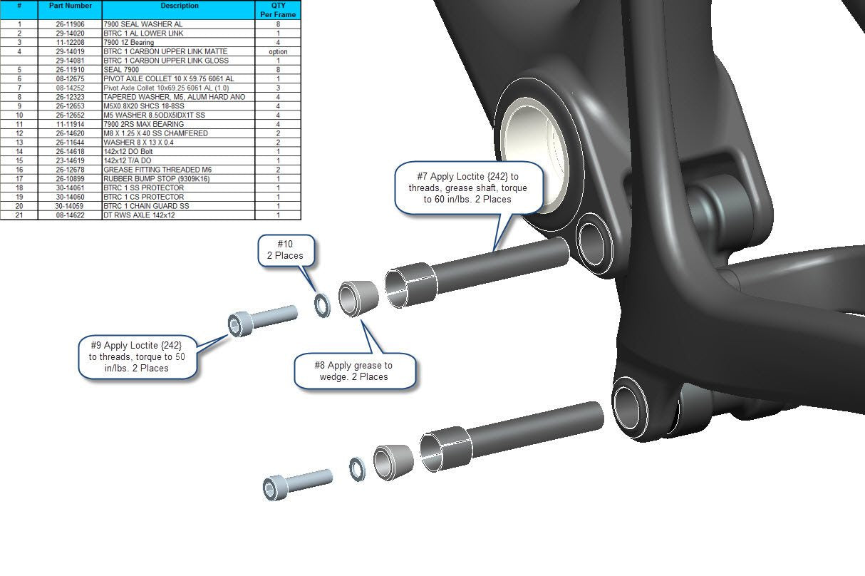 Exploded Diagram of Blur TR