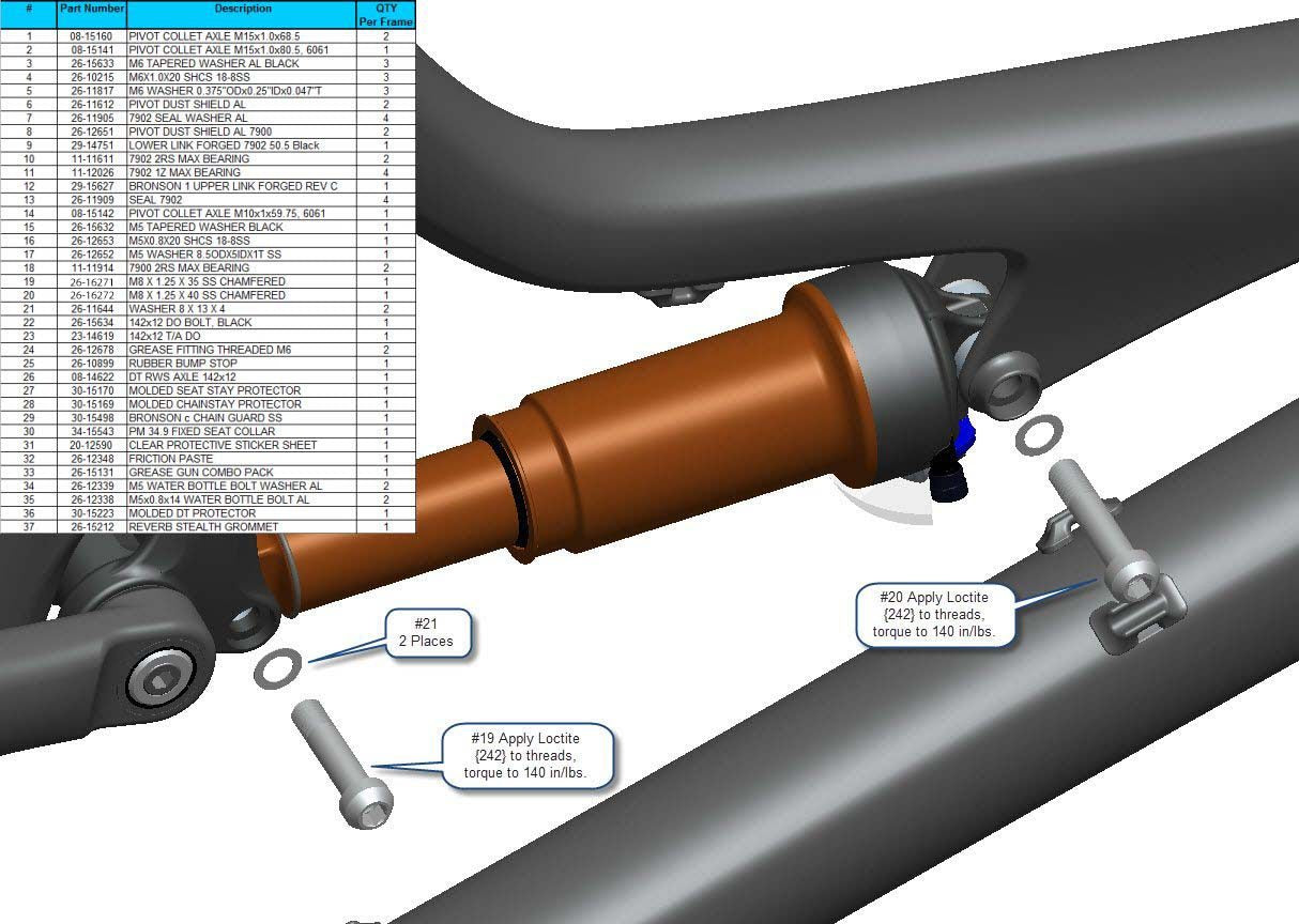 Exploded Diagram of Bronson