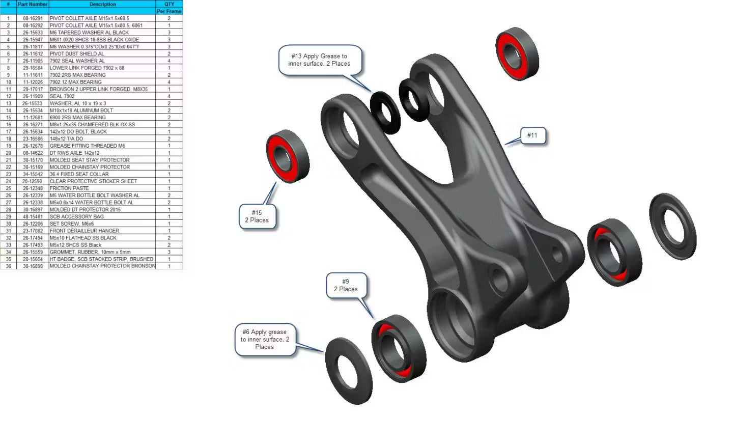 Exploded Diagram of Bronson