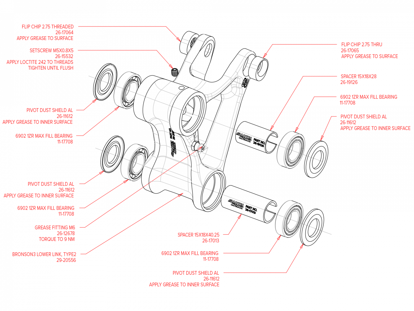 Exploded Diagram of Bronson