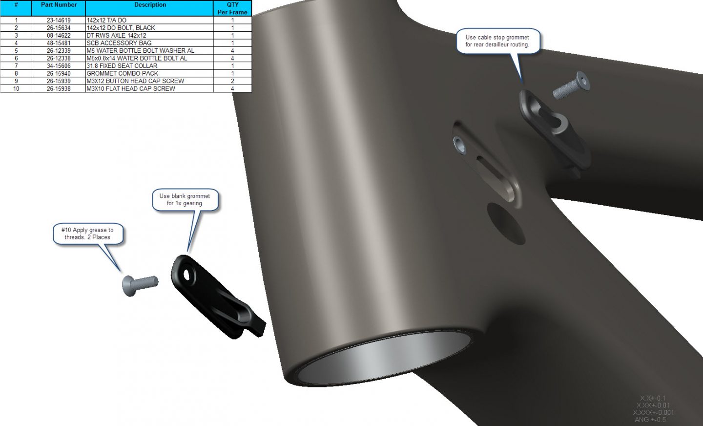 Exploded Diagram of Highball 2c