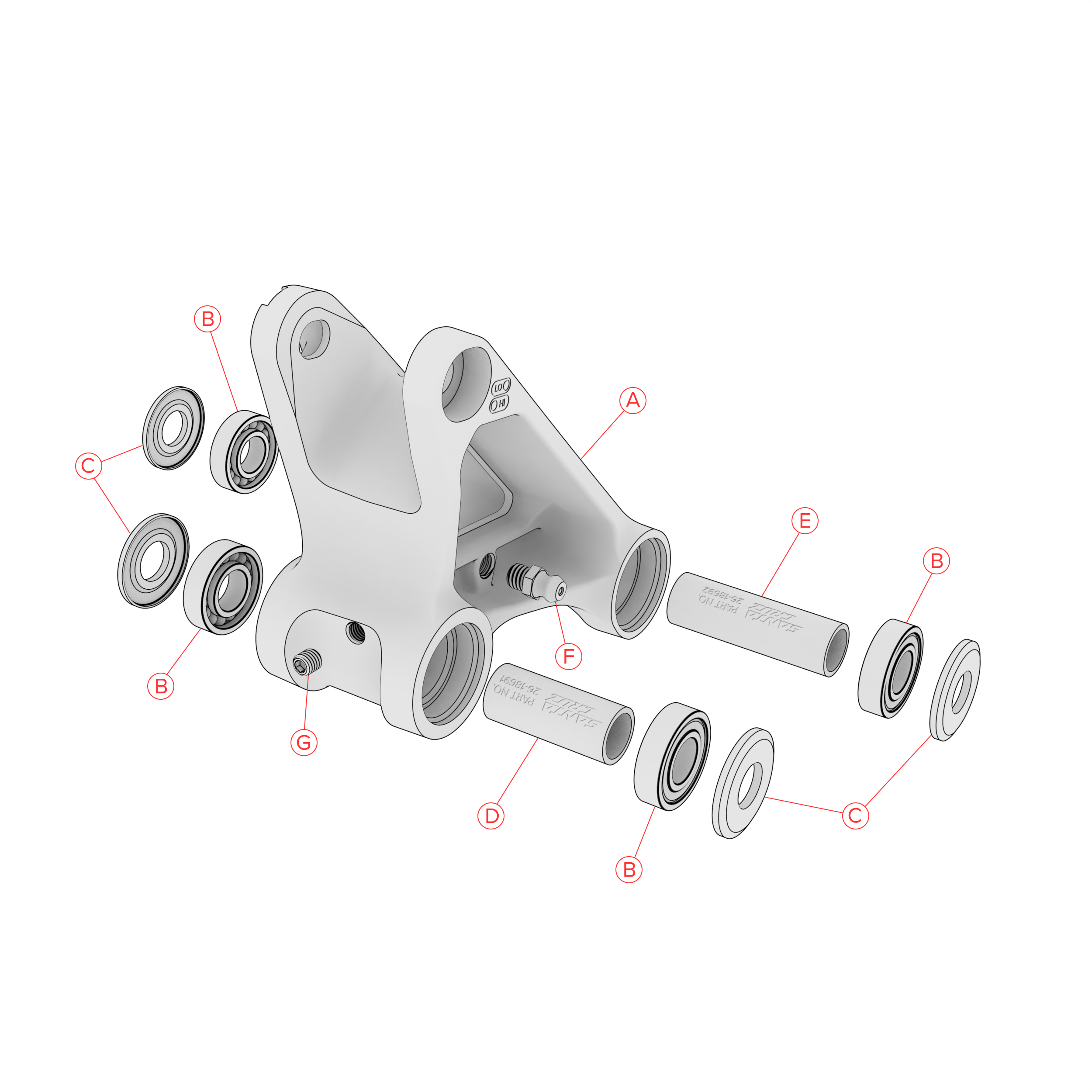Exploded Diagram of Hightower