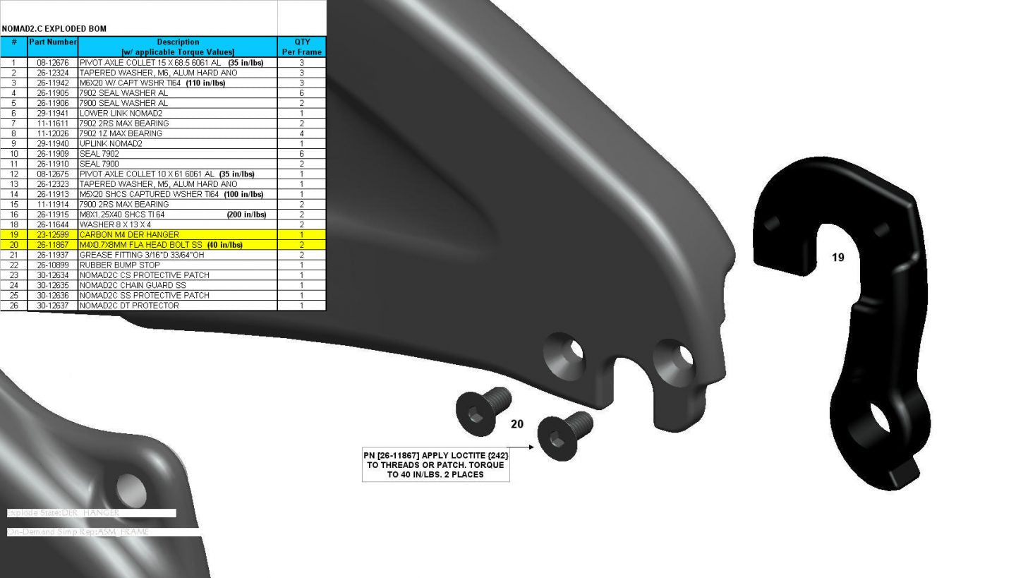 Exploded Diagram of Nomad