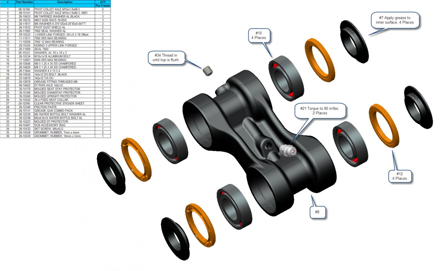 Exploded Diagram of Nomad