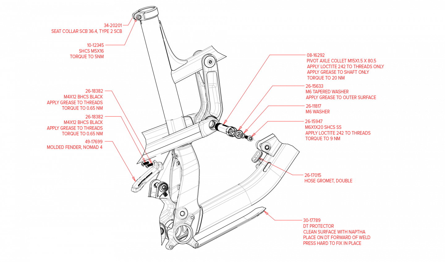 Exploded Diagram of Nomad Aluminum