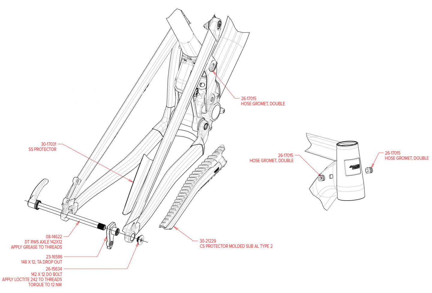 Exploded Diagram of Nomad Aluminum