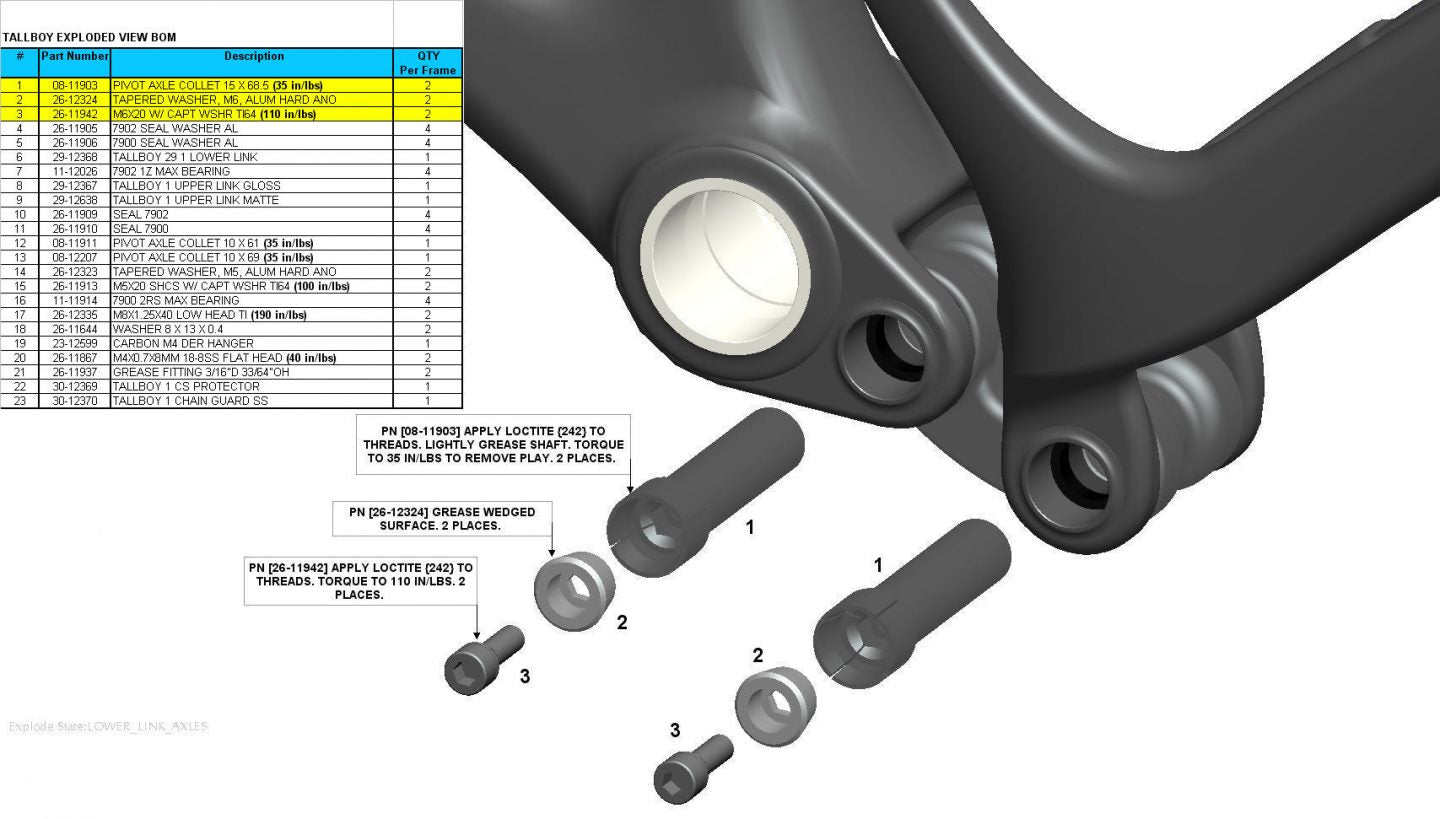 Exploded Diagram of Tallboy