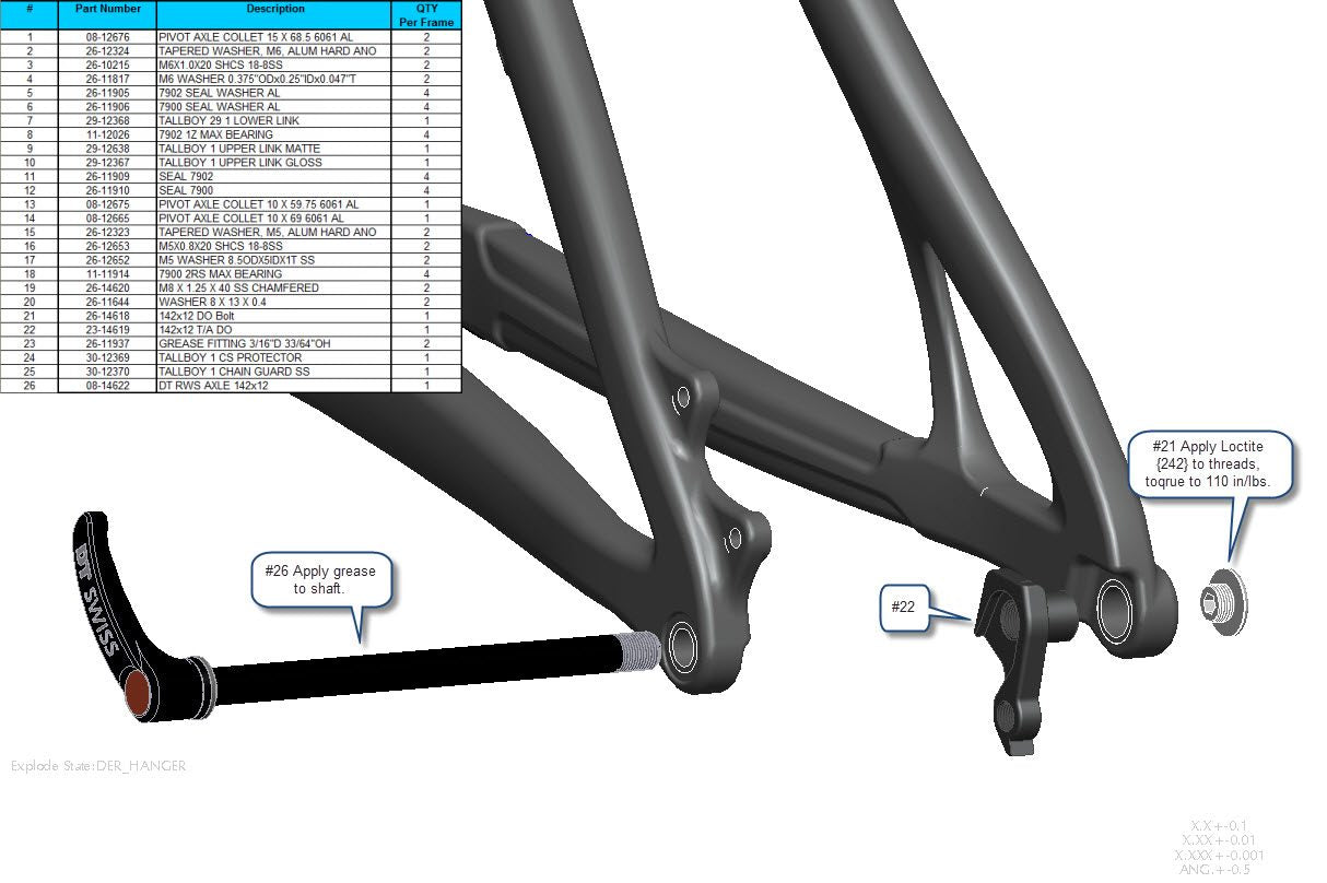 Exploded Diagram of Tallboy