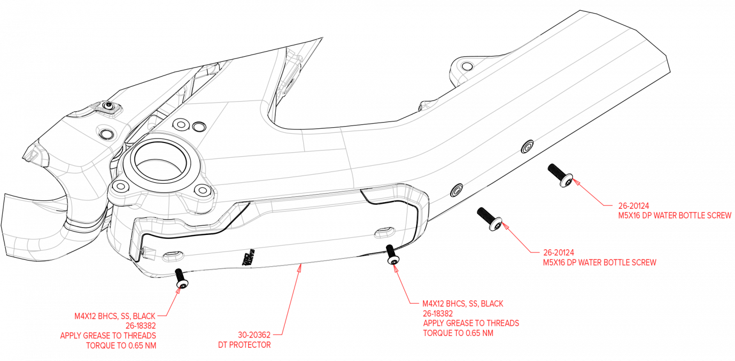 Exploded Diagram of Tallboy Carbon