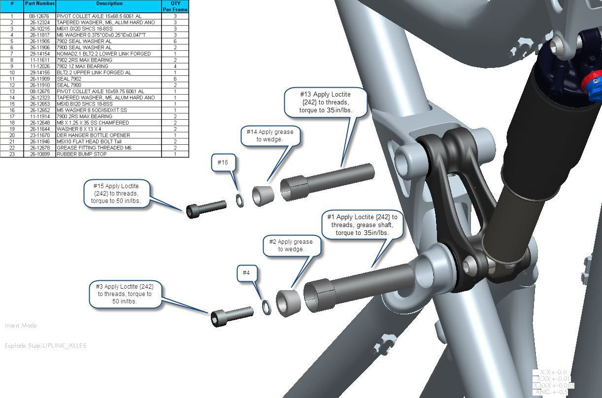 Exploded Diagram of Tallboy LT