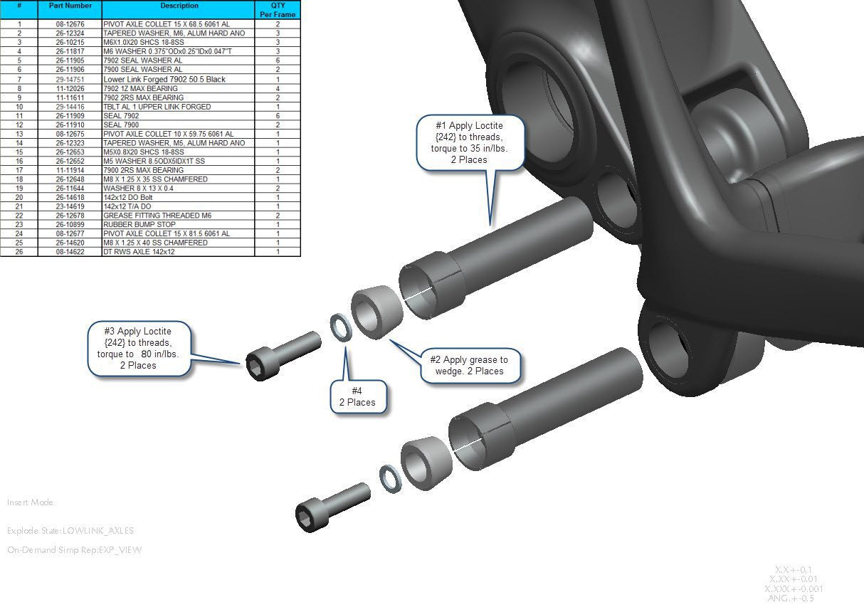 Exploded Diagram of Tallboy LT