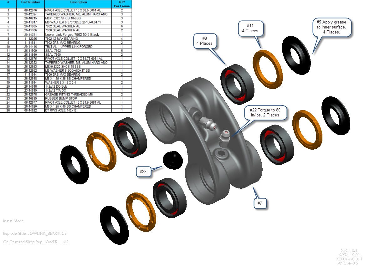 Exploded Diagram of Tallboy LT