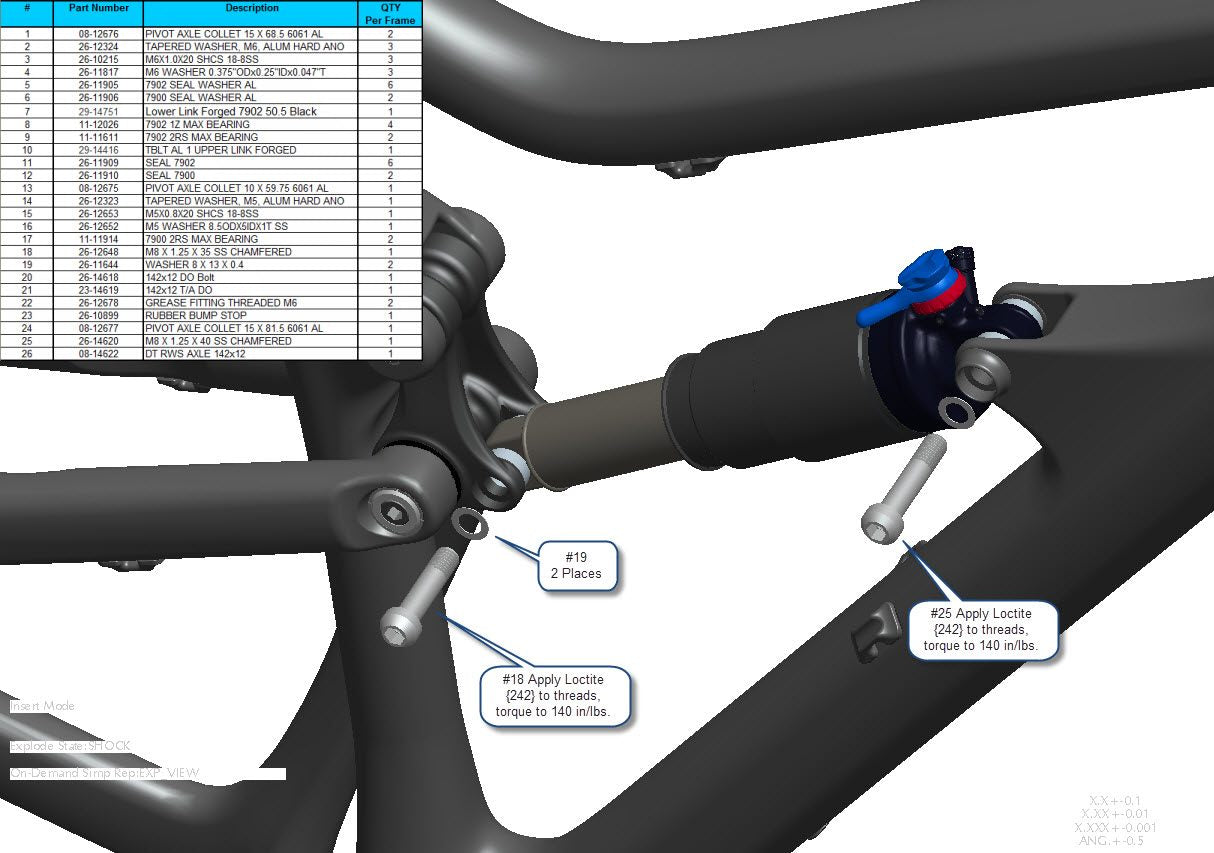 Exploded Diagram of Tallboy LT