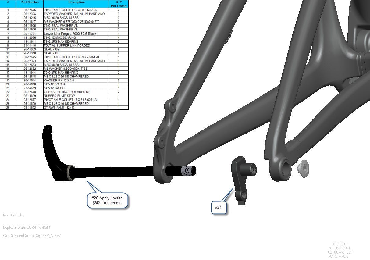 Exploded Diagram of Tallboy LT