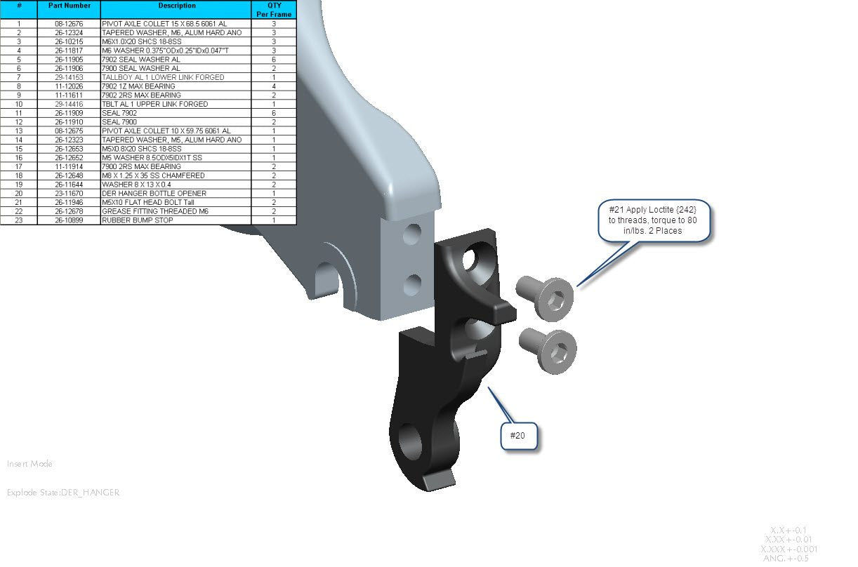 Exploded Diagram of Tallboy LT
