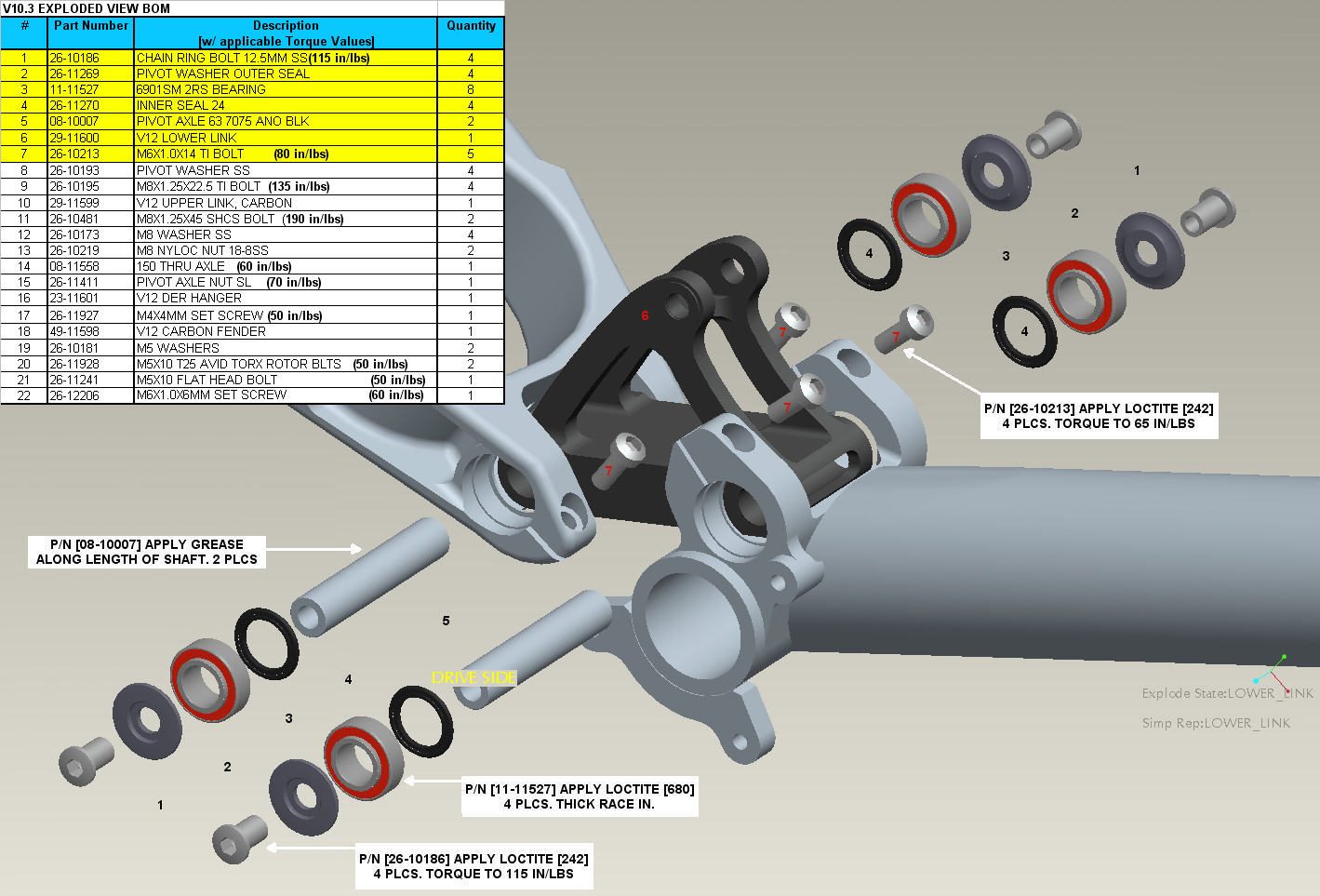 Exploded Diagram of V10