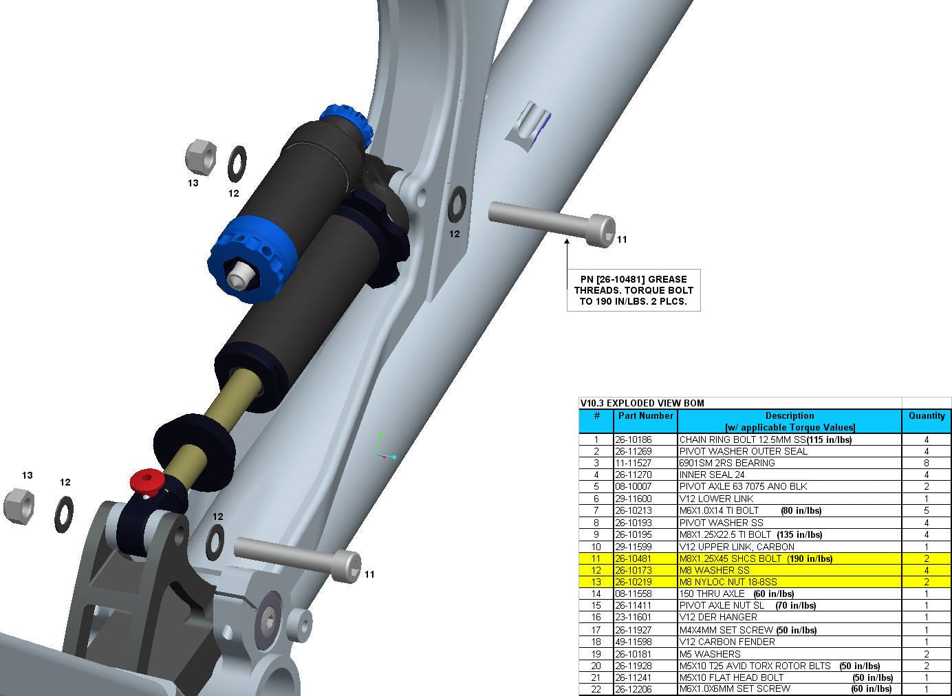 Exploded Diagram of V10