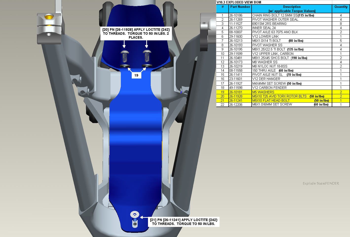 Exploded Diagram of V10