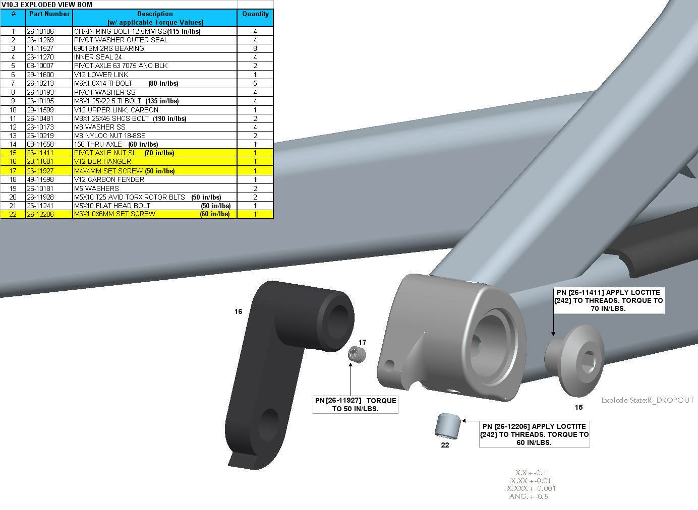 Exploded Diagram of V10