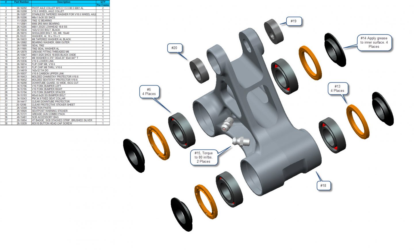 Exploded Diagram of V10