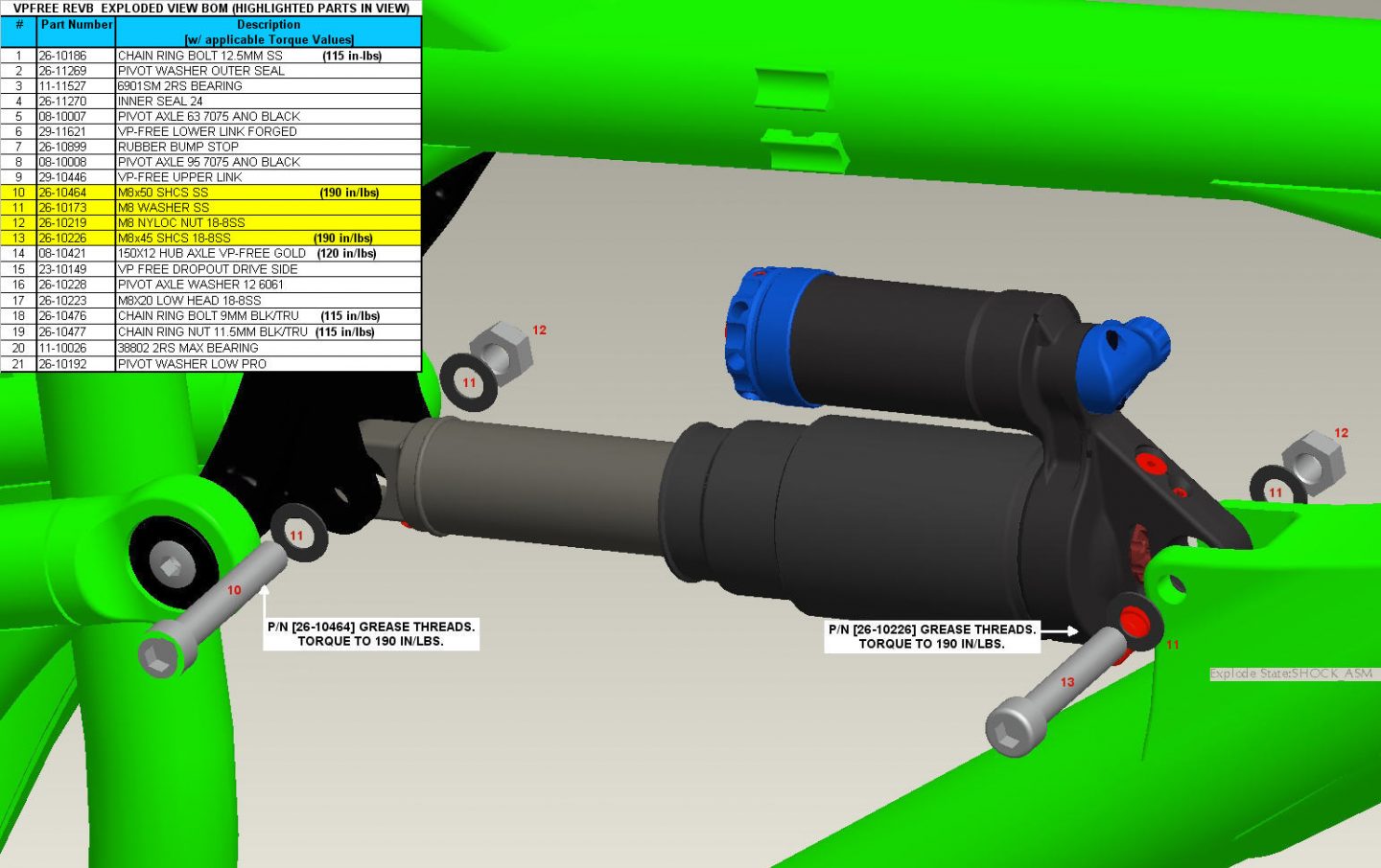 Exploded Diagram of Vp Free