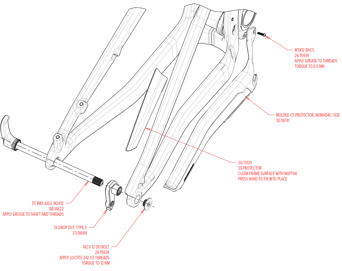 Exploded Diagram of Carbon