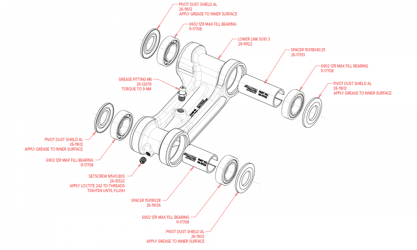 Exploded Diagram of Carbon