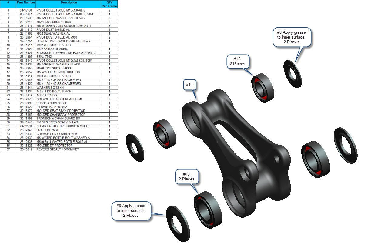 Exploded Diagram of Bronson