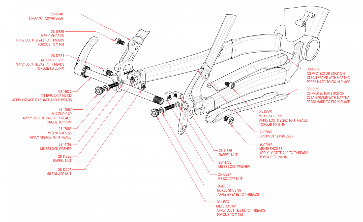 Exploded Diagram of Chameleon Aluminum