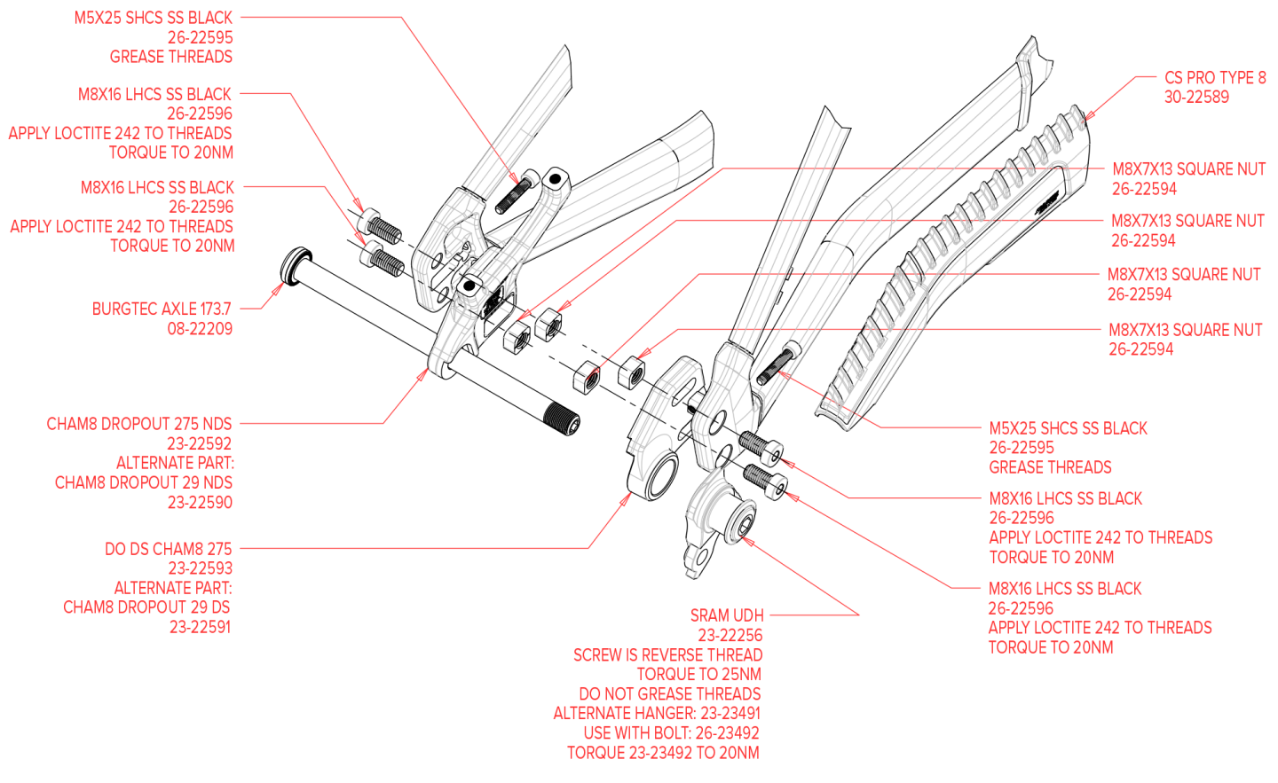 Exploded Diagram of Chameleon