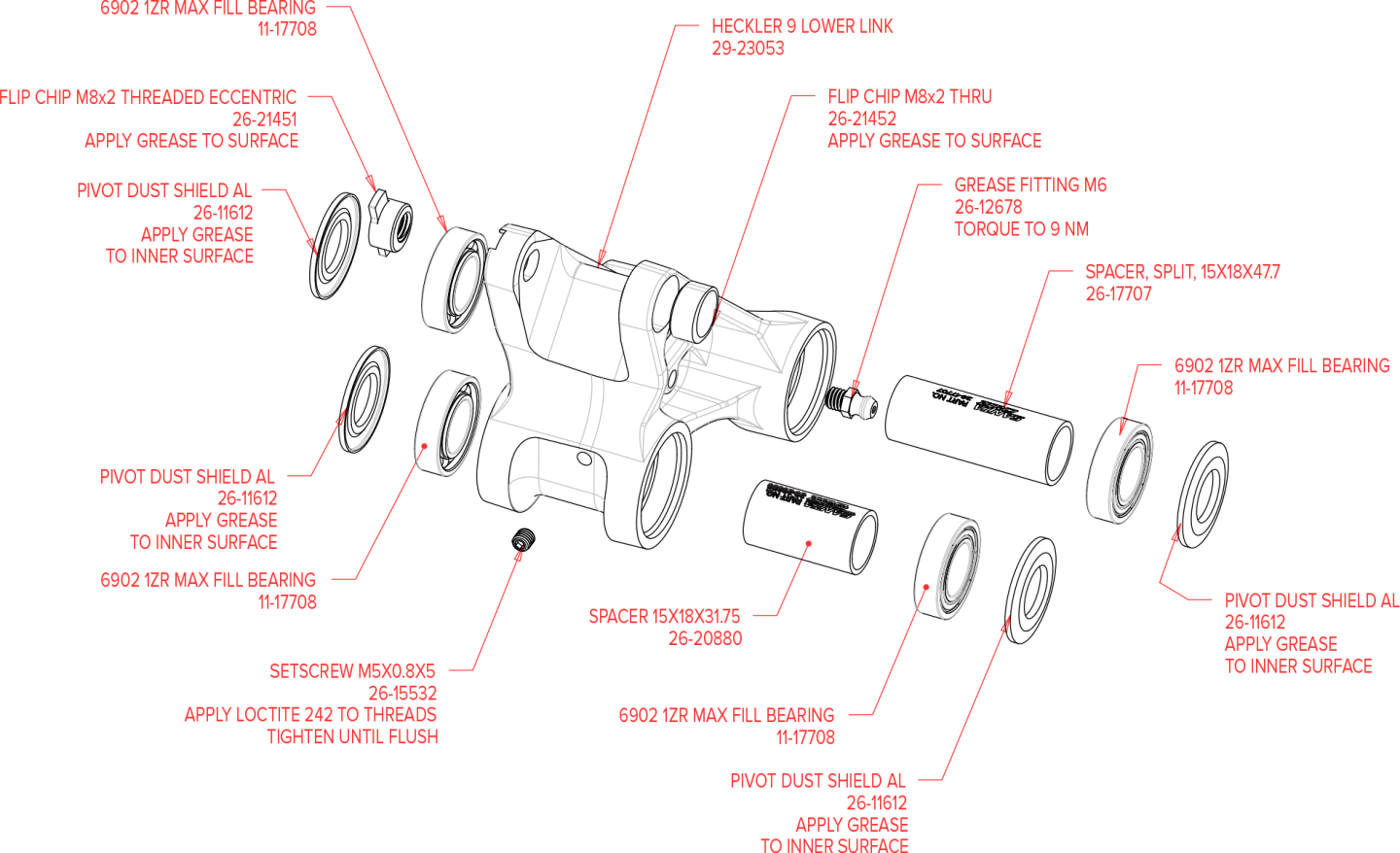 Exploded Diagram of Heckler