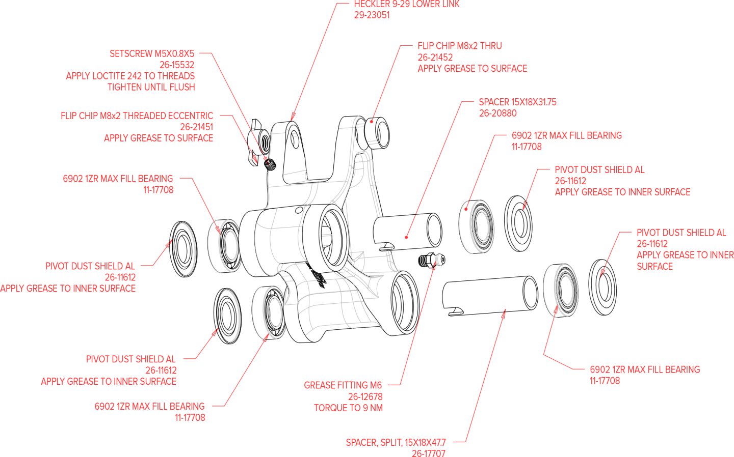 Exploded Diagram of Heckler