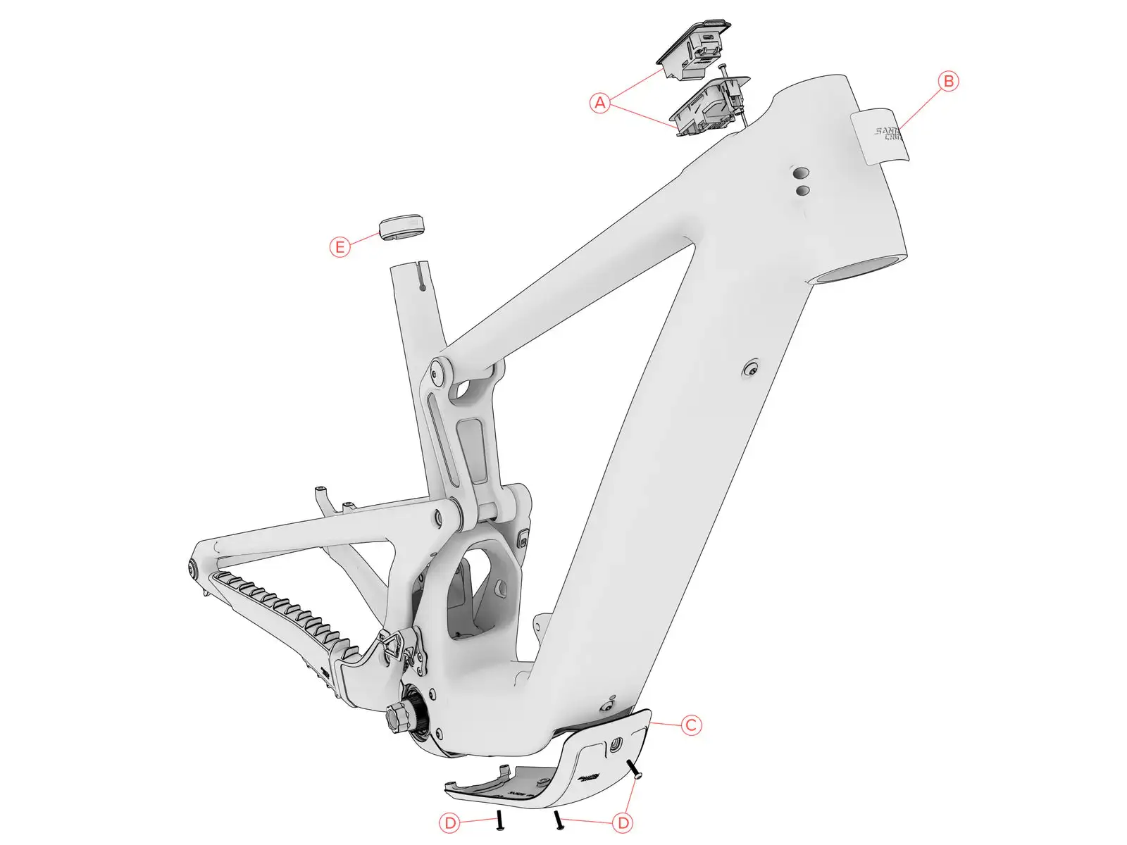 Downtube Protector Heckler SL (SM, MD, LG)