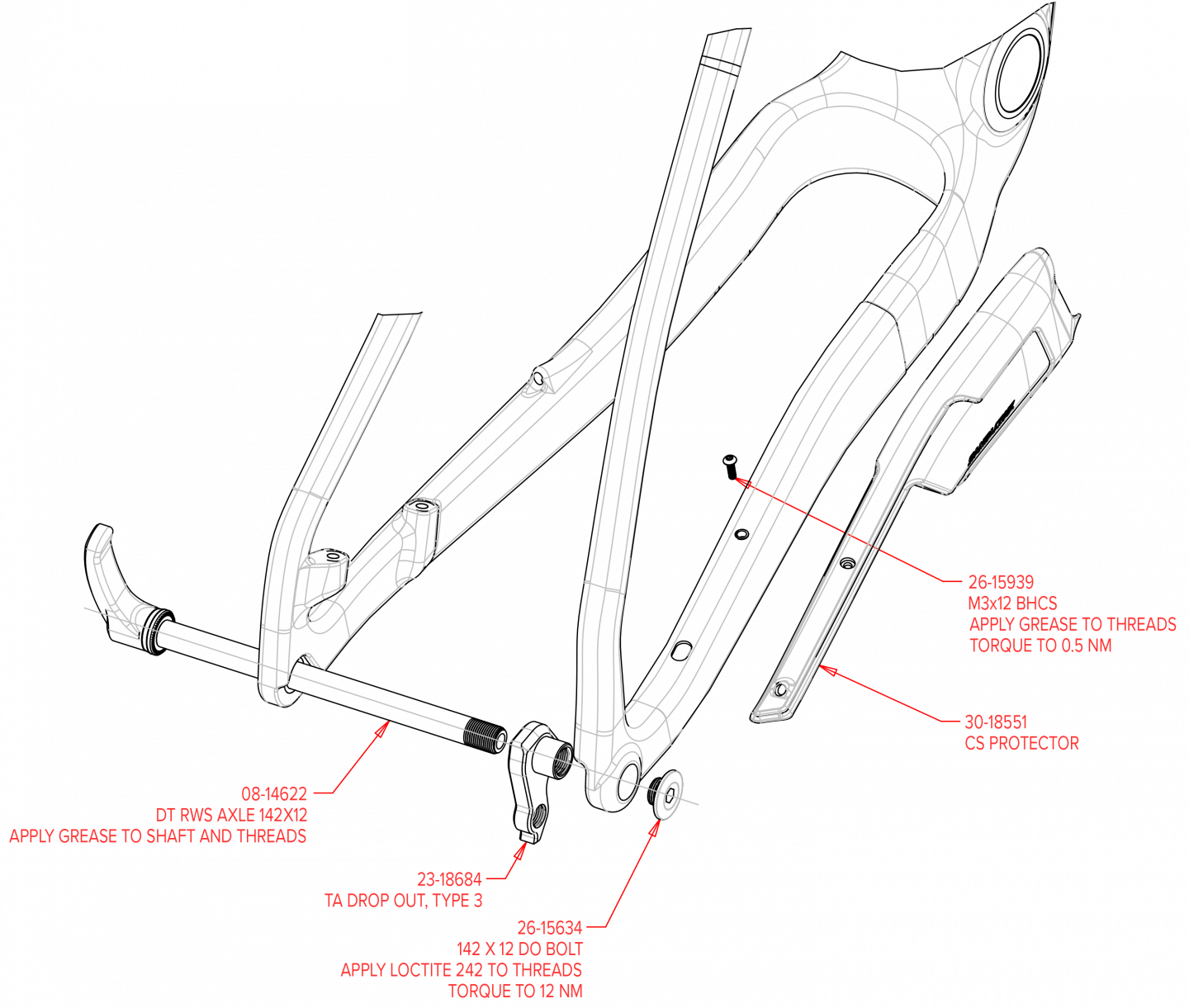 Exploded Diagram of Highball Highball V3