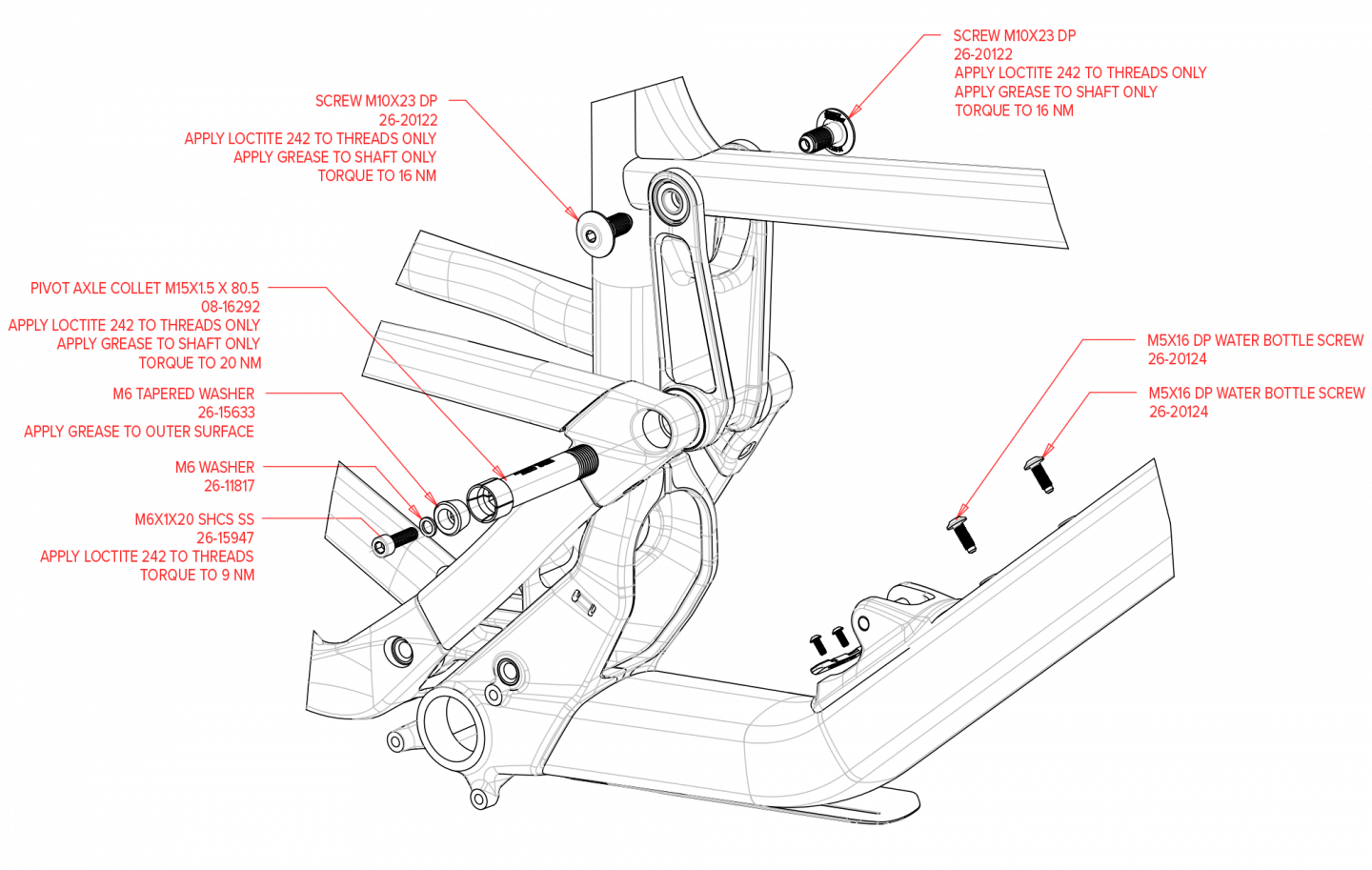 Exploded Diagram of Hightower Aluminum