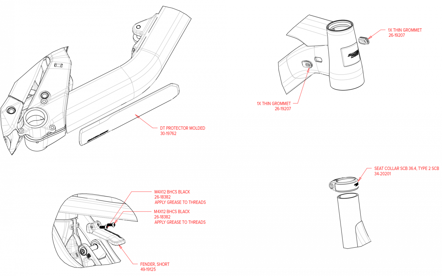 Exploded Diagram of Hightower Aluminum