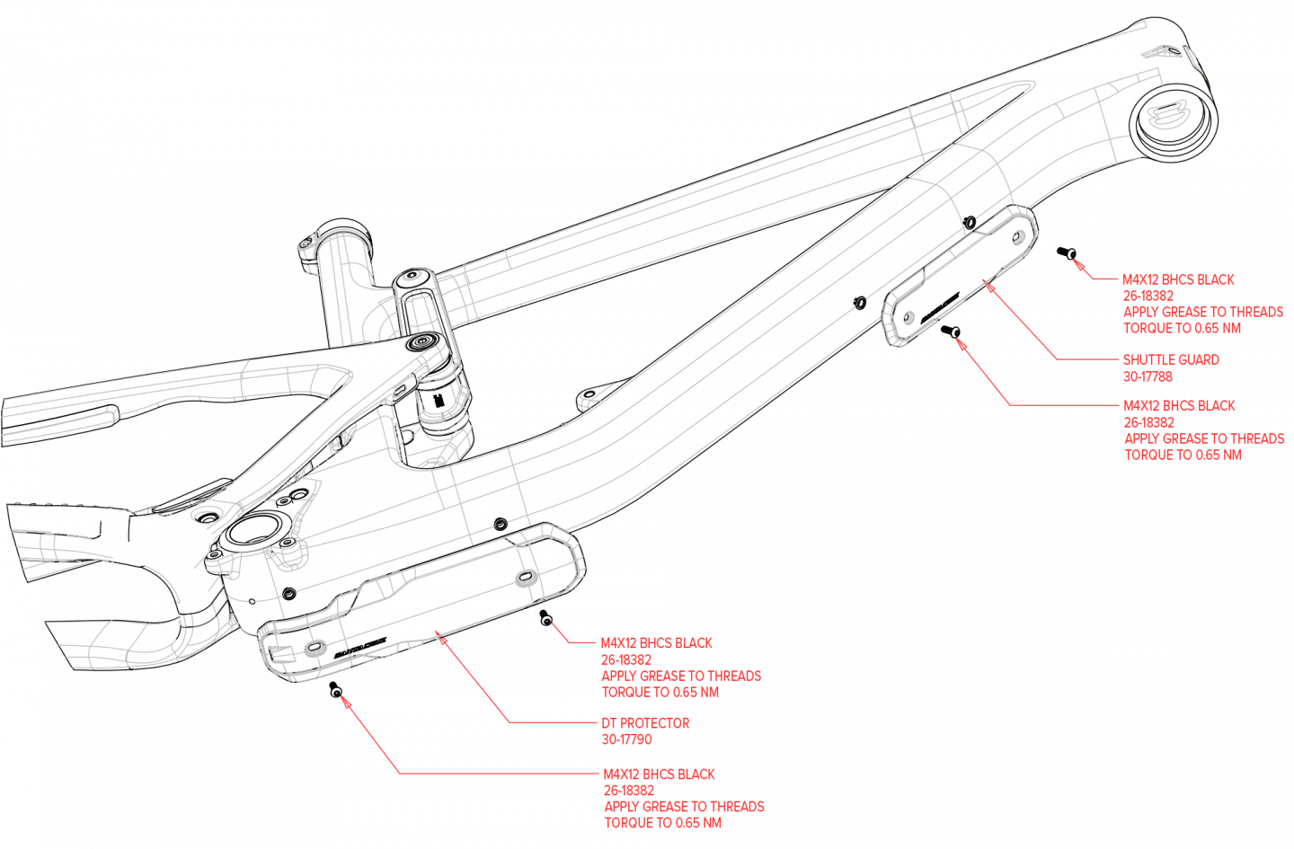 Exploded Diagram of Hightower Carbon