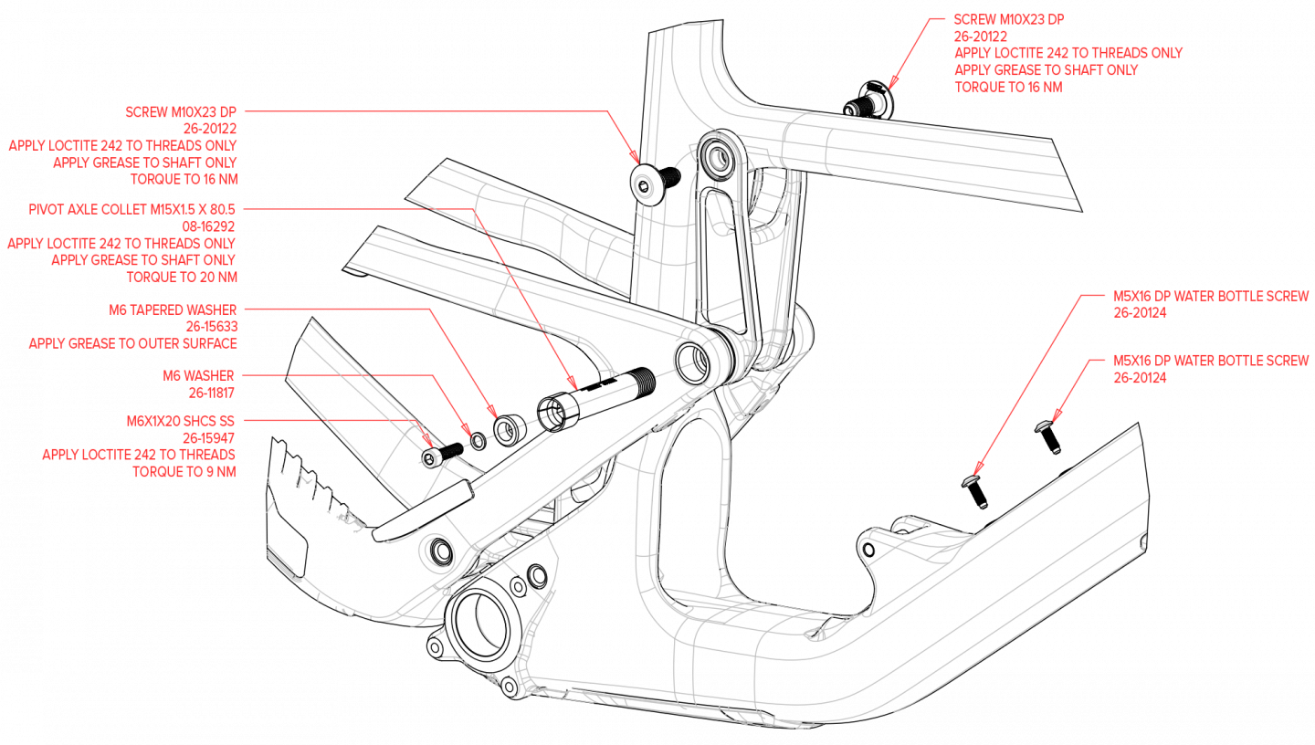 Exploded Diagram of Hightower Carbon