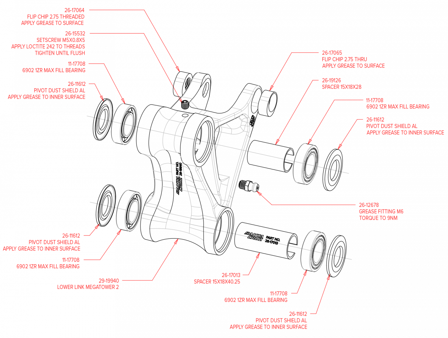 Exploded Diagram of Megatower V1