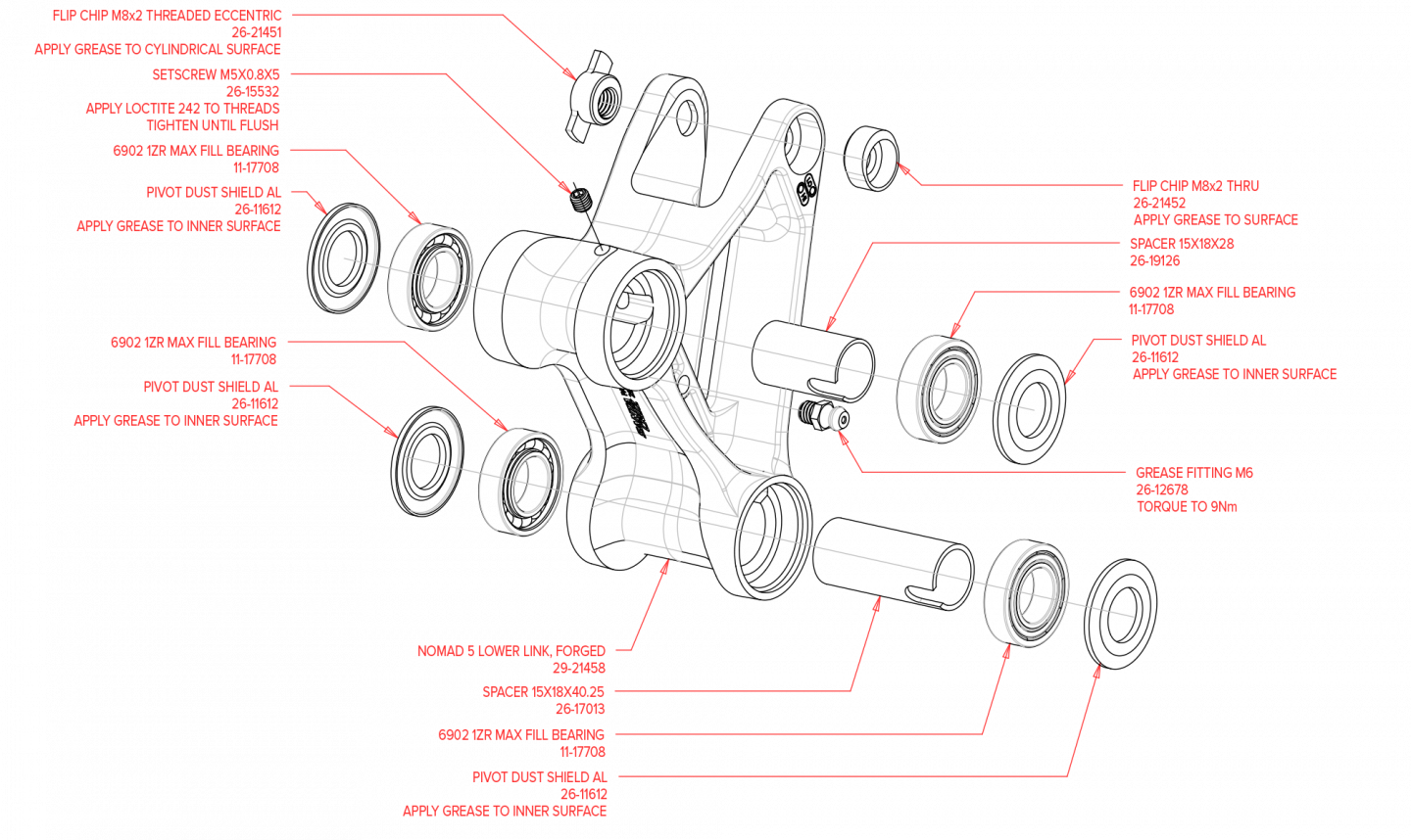 Exploded Diagram of Nomad