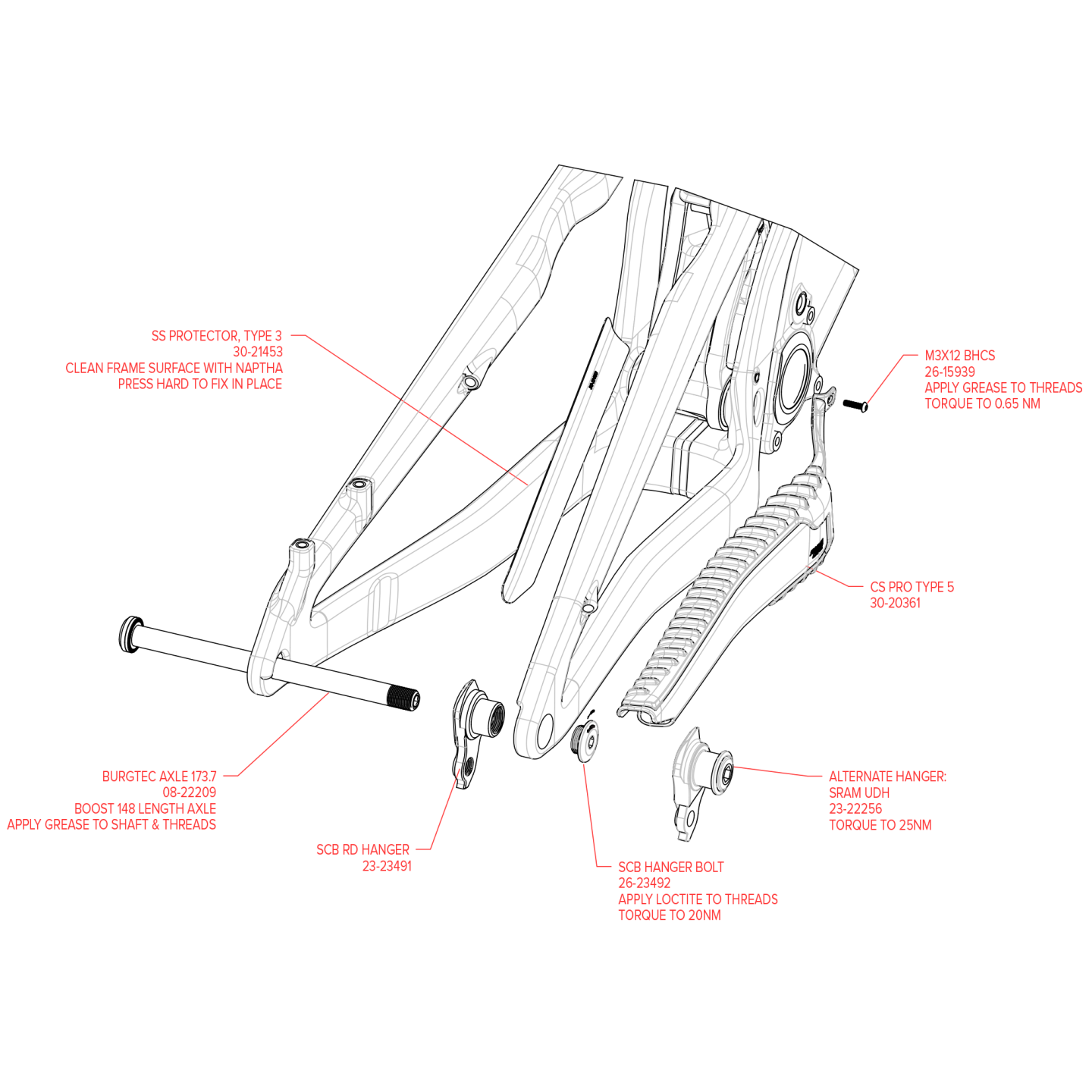 Exploded Diagram of Nomad