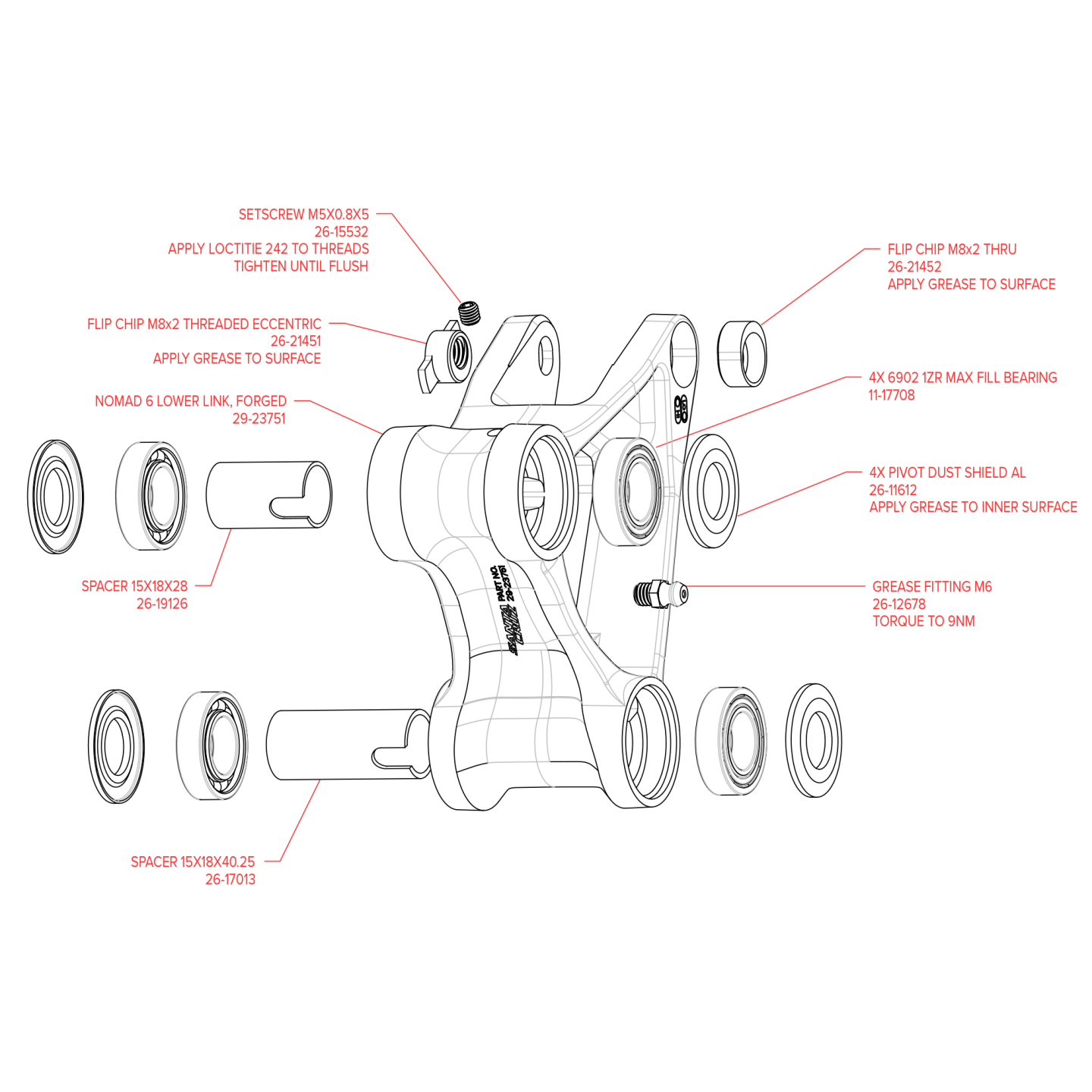 Exploded Diagram of Nomad