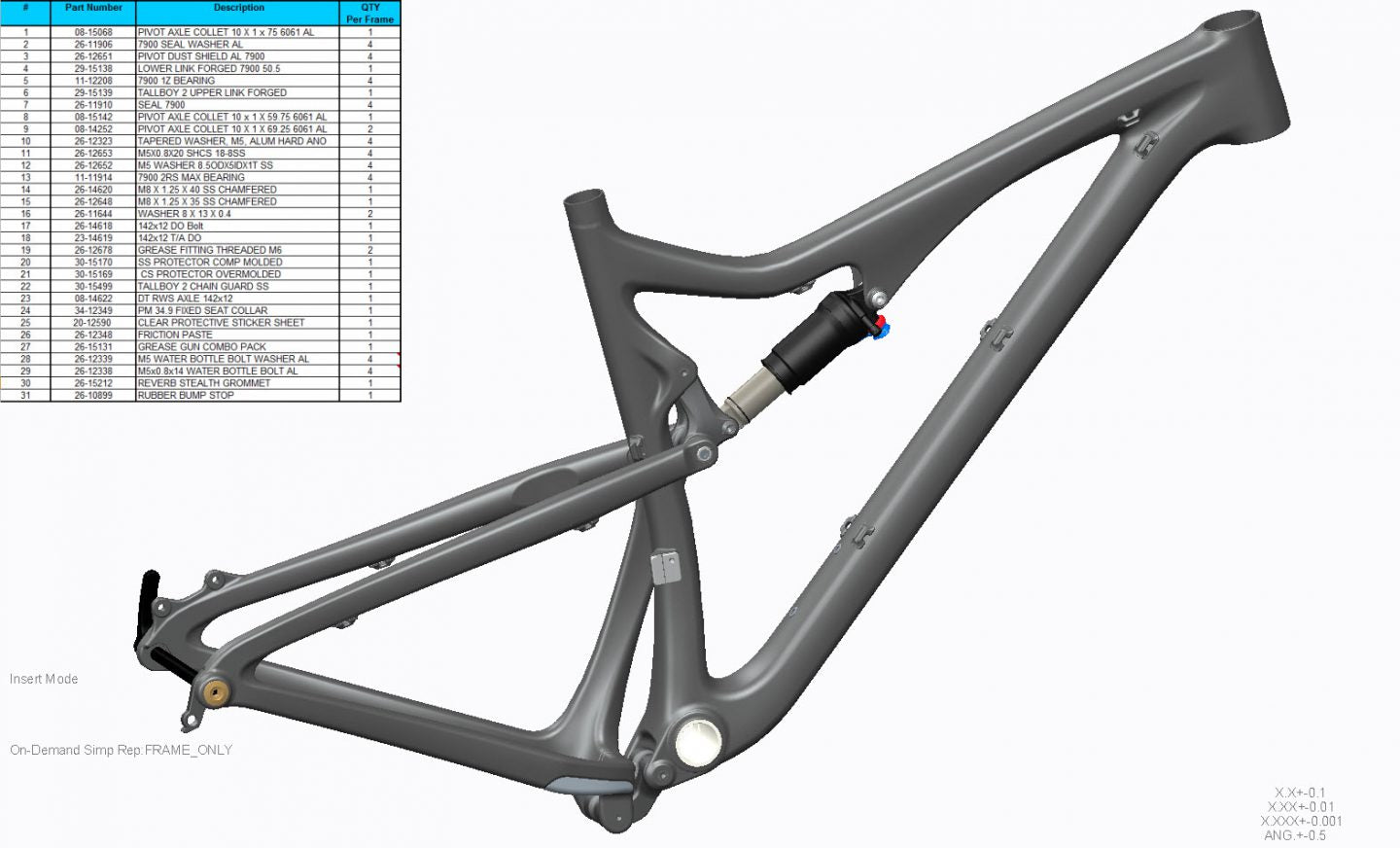 Exploded Diagram of Tallboy