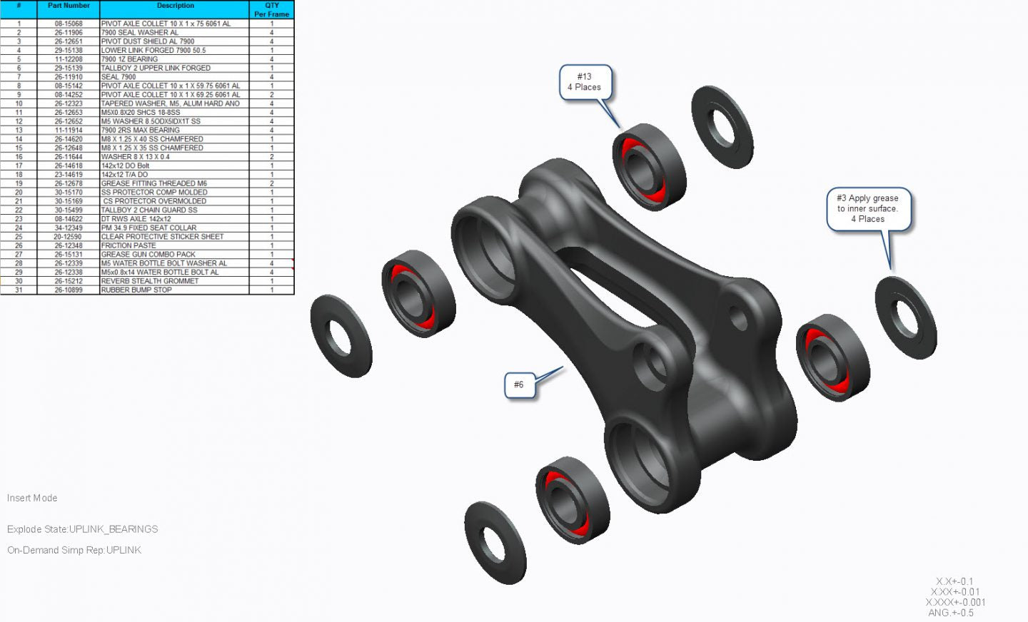 Exploded Diagram of Tallboy