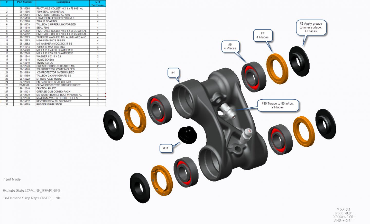 Exploded Diagram of Tallboy