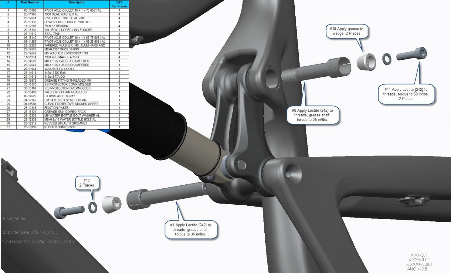 Exploded Diagram of Tallboy
