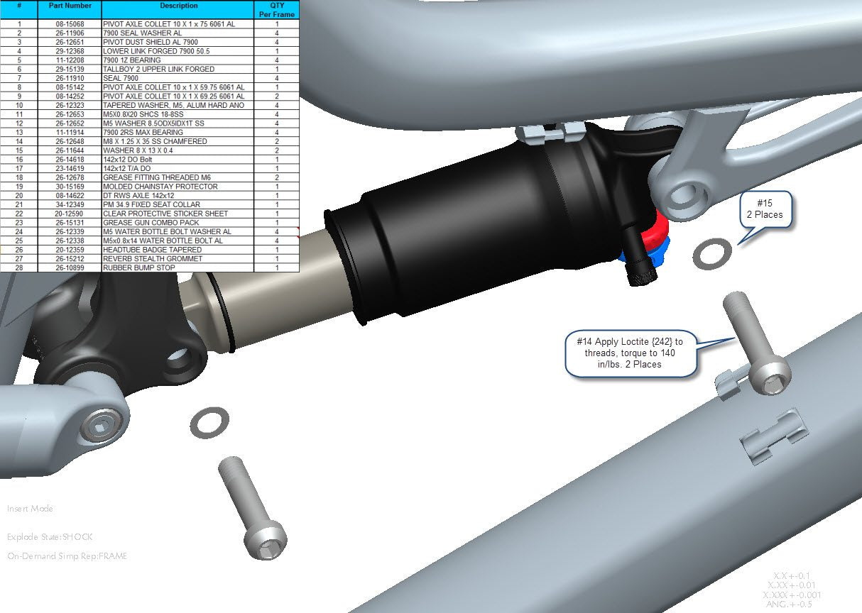 Exploded Diagram of Tallboy